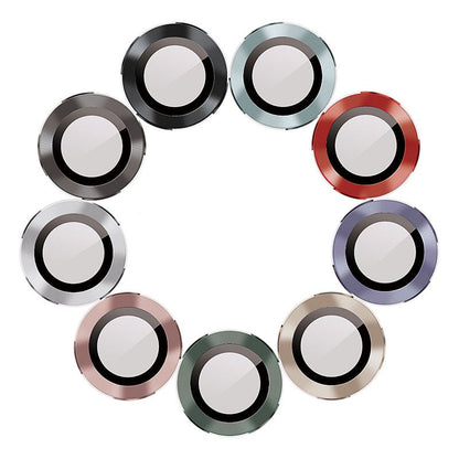 Metal lens sapphire tempered single ring lens film, close-up product view