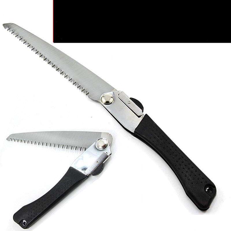 Camping outdoor garden fruit tree hacksaw gardening tool with serrated blade and ergonomic handle