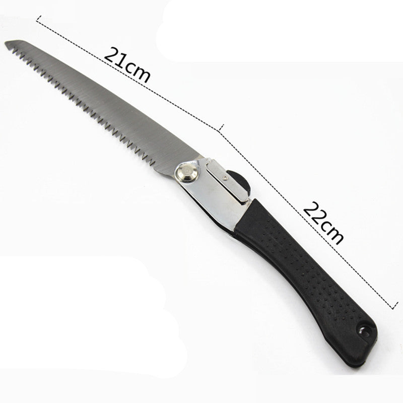 Camping outdoor garden fruit tree hacksaw gardening tool with serrated blade and ergonomic handle