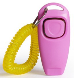 Multifunctional pet rattle whistle dog training device in compact handheld design