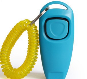 Multifunctional pet rattle whistle dog training device in compact handheld design