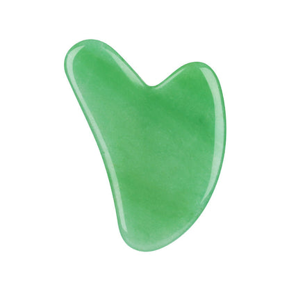 Jade scraping tablets massager, green jade facial massage tool by My Store
