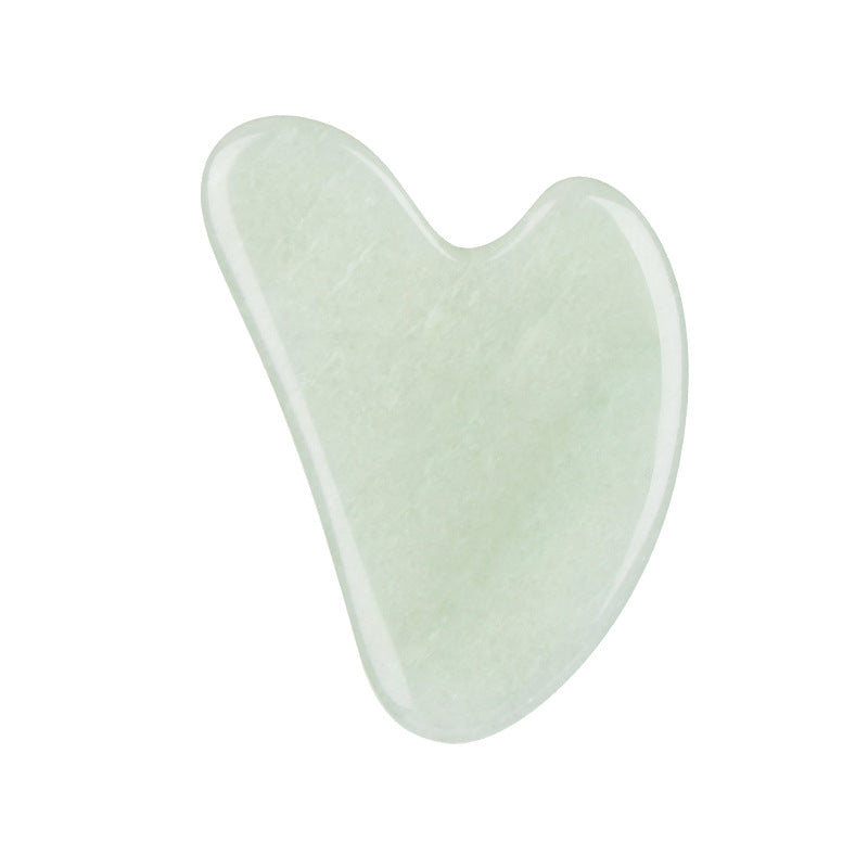 Jade scraping tablets massager tool shown in a compact jade design