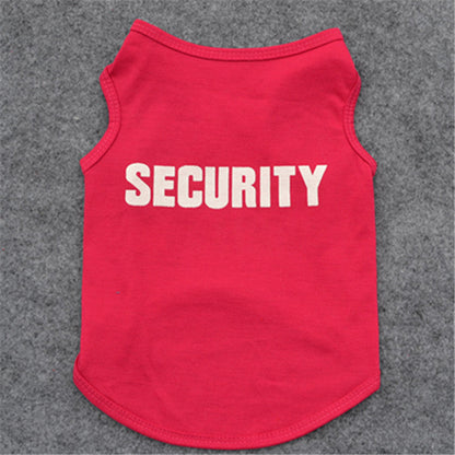 Black spring and summer dog vest, lightweight pet clothes design by My Store
