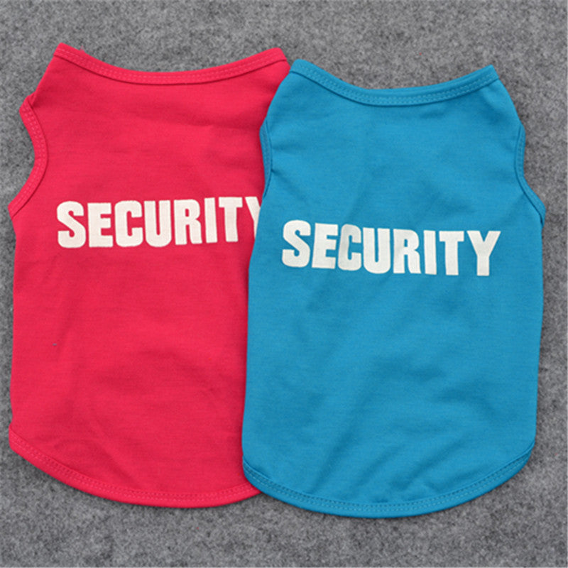 Black spring and summer dog vest, lightweight pet clothes for small dogs