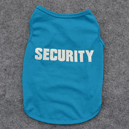 Black Pet Clothes dog vest for spring and summer, lightweight sleeveless design for small dogs