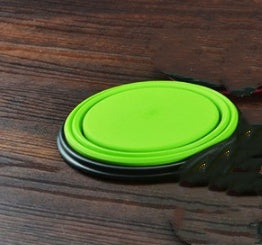 Portable 2-in-1 pet water bottle dispenser with silicone bowl for dogs and cats