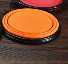 Portable 2-in-1 pet water bottle dispenser with silicone bowl for dogs and cats