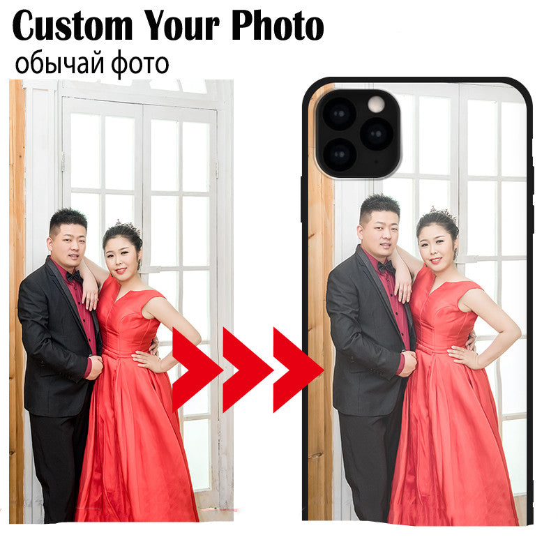 Custom DIY photo iPhone TPU phone case compatible with Apple