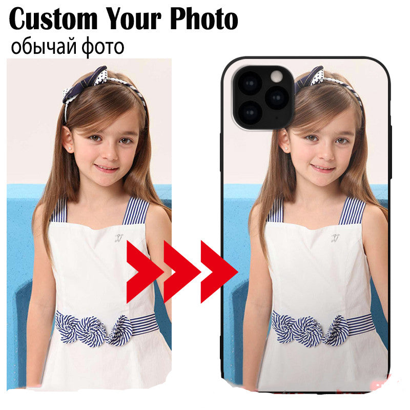 Custom DIY photo iPhone TPU phone case compatible with Apple