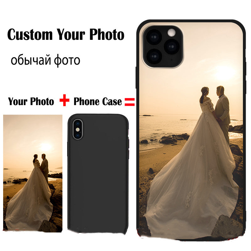 Custom DIY photo iPhone TPU phone case compatible with Apple