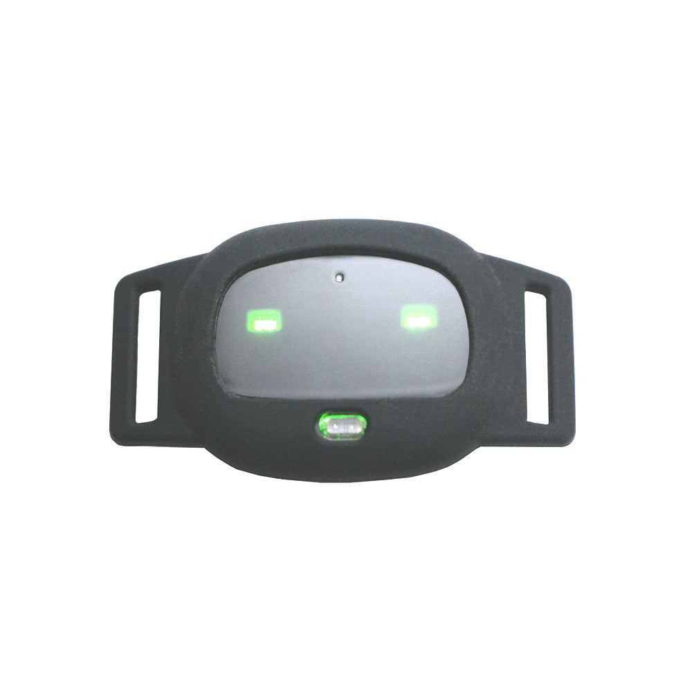 Miniature ABS multifunctional pet collar locator in compact black design