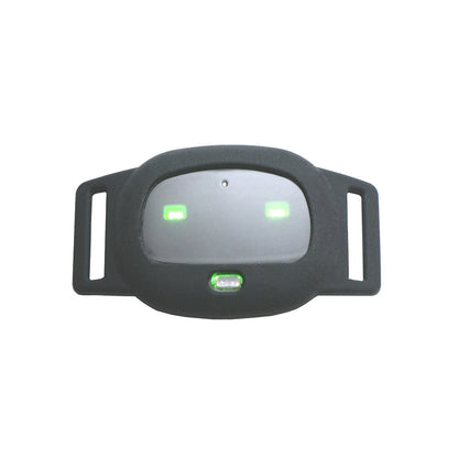 Miniature ABS multifunctional pet collar locator in compact black design