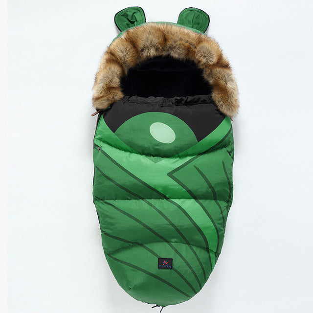 Winter envelope sleeping bag newborn baby stroller pad in warm quilted design
