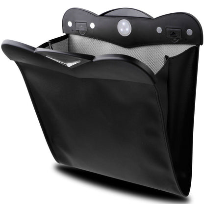 Folding storage car, multifunctional rear car hanging organizer in black and gray my store design