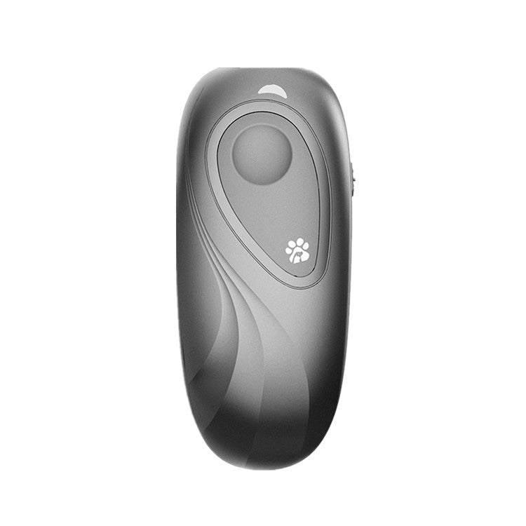 Handheld ultrasonic dog repeller and dog training device in black
