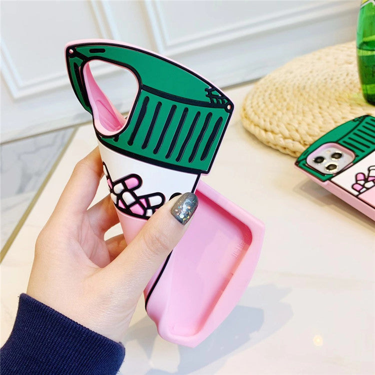 Personalized creative pill silicone iPhone case compatible with Apple, featuring a playful pill design