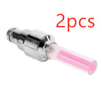 Automobile tire valve lights wheel lights for car tires, silver valve cap design