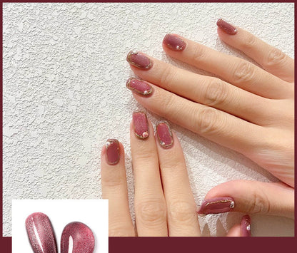 Milk Tea crystal cat eye nail polish bottle from My Store