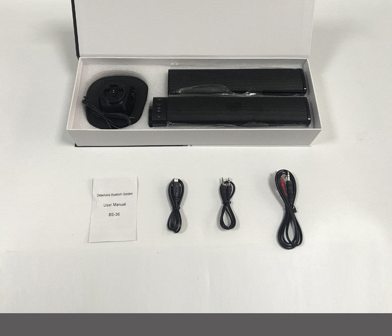 Card Combo TV sound bar speaker with Sound Blaster Bluetooth audio system and compact black design
