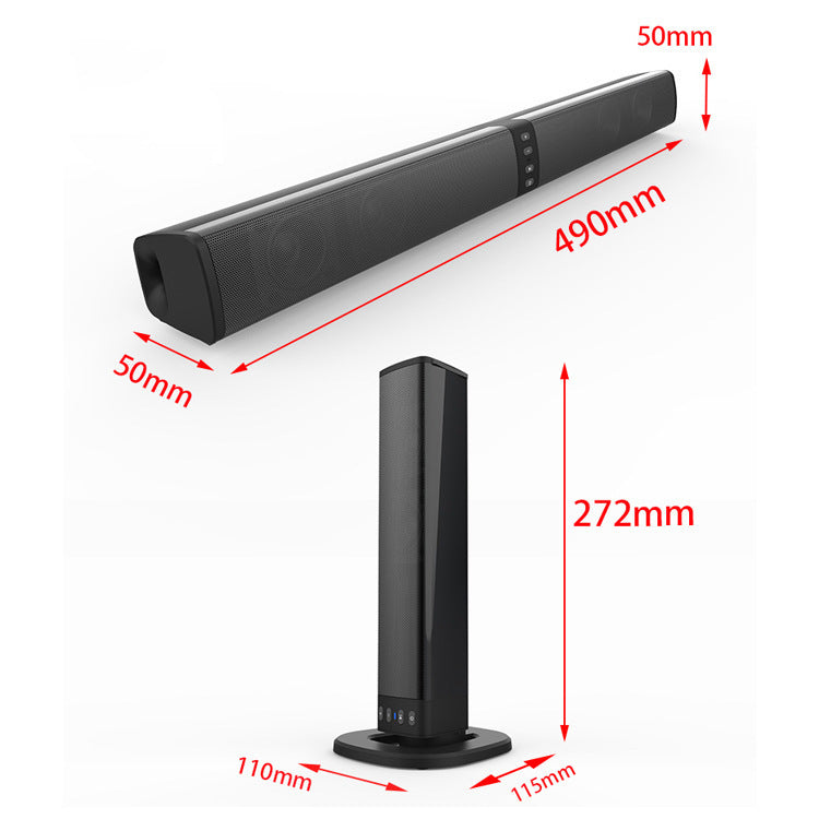 Card Combo TV Speaker Sound Blaster Bluetooth speaker with compact black design for enhanced TV audio