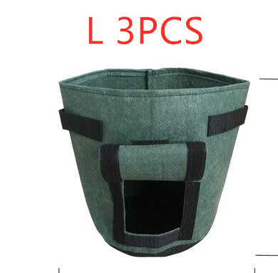Breathable potato and tomato vegetable plant growth bag in durable fabric container