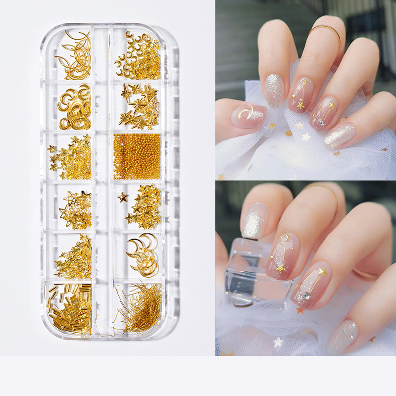 Pearl butterfly nail patch nail art jewelry set by My Store with delicate butterfly accents for manicured nails