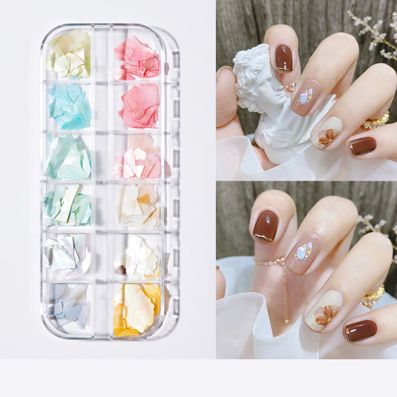 Pearl butterfly nail patch nail art jewelry set featuring delicate butterfly and pearl embellishments