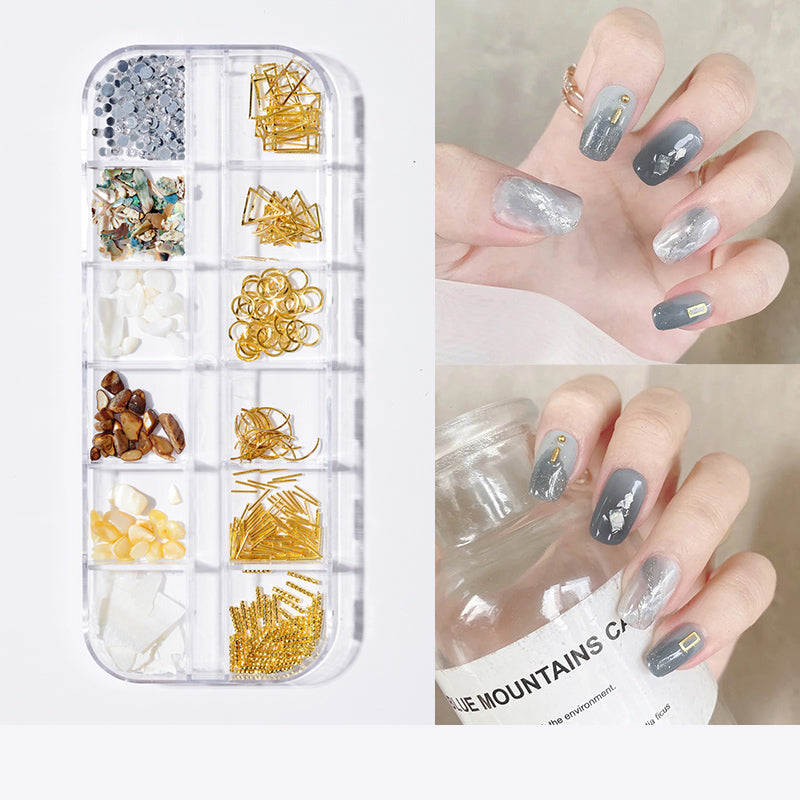 Pearl butterfly nail patch nail art jewelry set by My Store with delicate butterfly and pearl embellishments