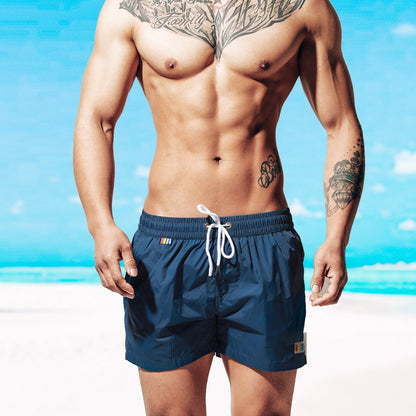 Rainbow beach shorts, loose-fit swimming shorts for seaside vacations and sports