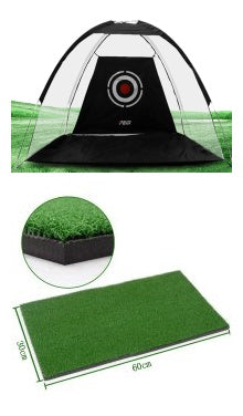 Golf practice net tent hitting cage with mesh enclosure for outdoor garden grassland training