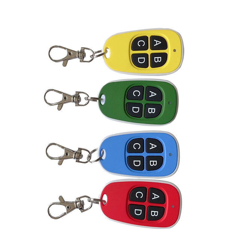 Super Pair of Color Four-Key Wireless Remote Control set with compact handheld remotes and colorful buttons