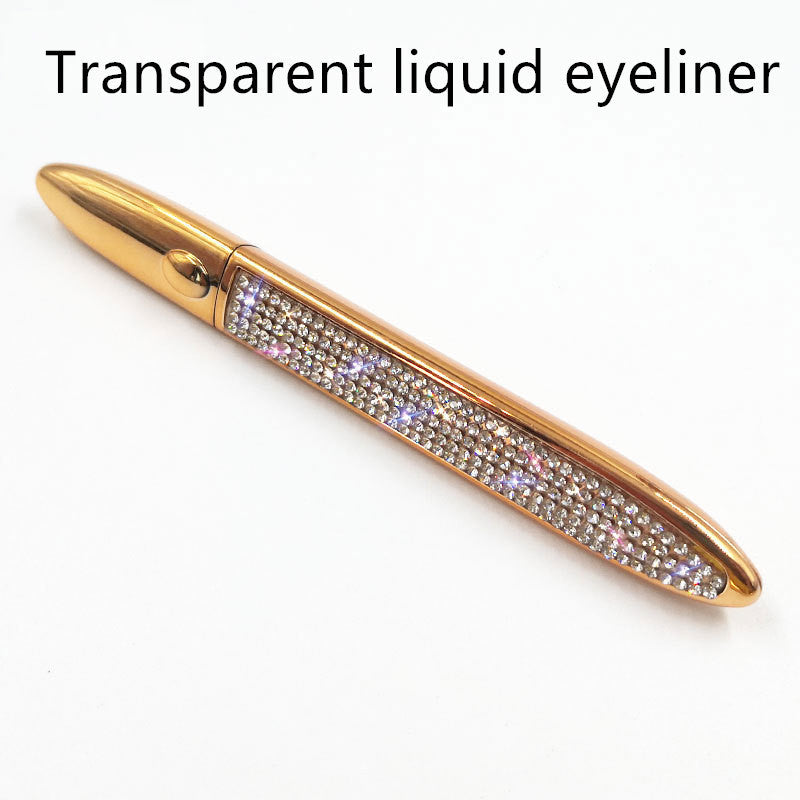 False eyelashes with self-adhesive eyeliner in multicolor, shown on a clean background