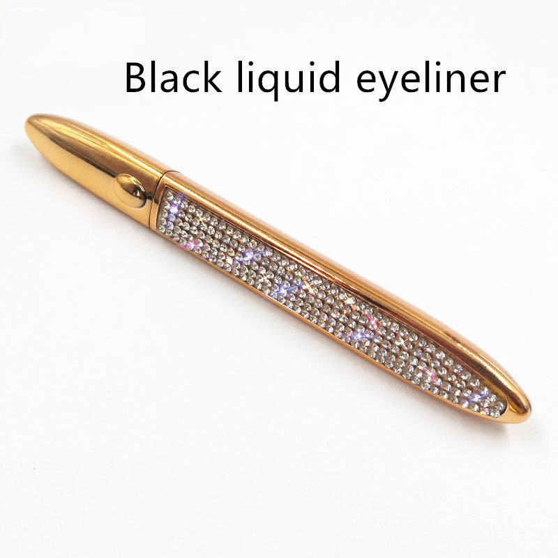 Multicolor self-adhesive false eyelashes with eyeliner applicator, close-up product view