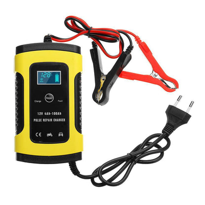 Full intelligent car battery charger and repair device, model M