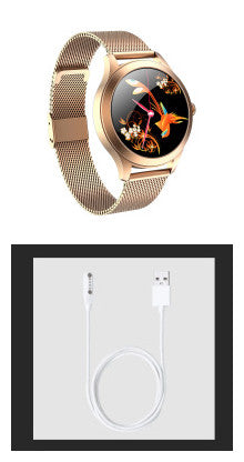 Chivo KW10 Pro women's smartwatch with sleek watch face and adjustable wristband