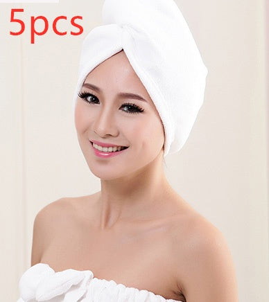 Women's hair dryer cap, absorbent dry hair towel in soft fabric