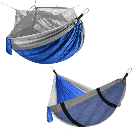 Outdoor camping hammock with mosquito net