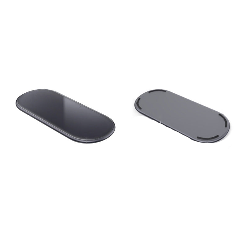 Desktop two-in-one wireless charger by My Store for charging compatible devices simultaneously