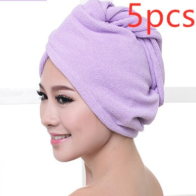 Women's hair dryer cap, absorbent dry hair towel in soft fabric for gentle hair drying