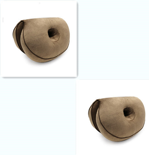 Multifunctional plush beautiful hip cushion in soft fabric, front view