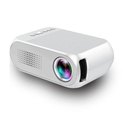 Portable mini HD home projector with compact design for displaying movies and presentations