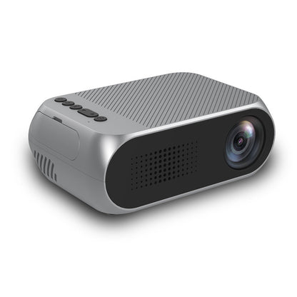 Mini portable HD home projector, compact design for projecting movies and presentations