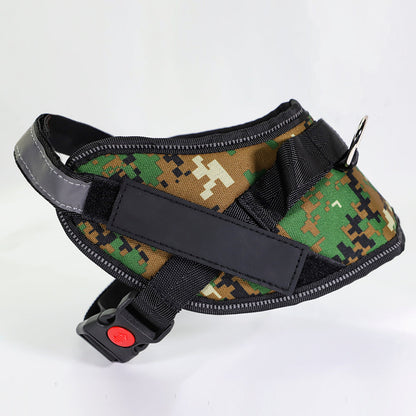Black Type 7 dog harness by My Store, featuring adjustable straps and secure buckle closures
