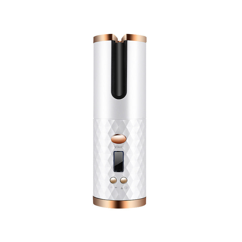 USB wireless multifunctional curling iron curler in a compact handheld design