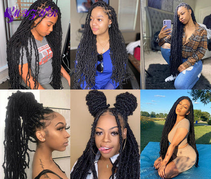 Dirty Braid irregular crochet hair in textured braided styleWinvalid