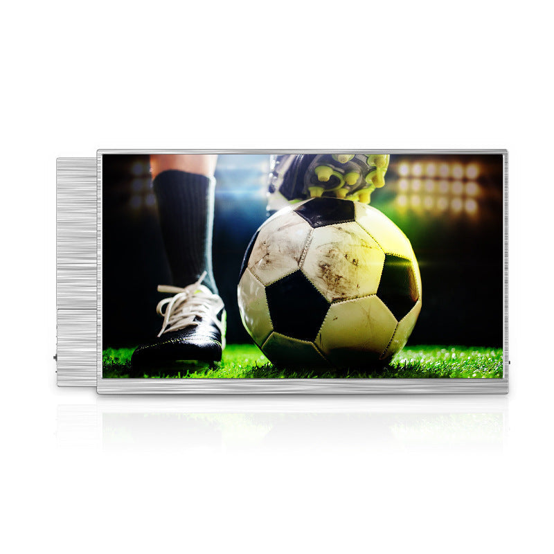 Ultra-thin portable mobile computer game console with split-screen display
