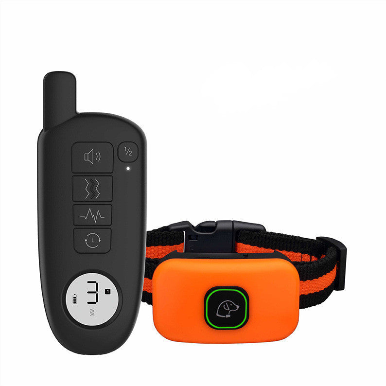 Dog training device with LED digital display and remote control for bark control training supplies