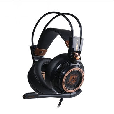 Noise-cancelling headphones headset for computer, over-ear design