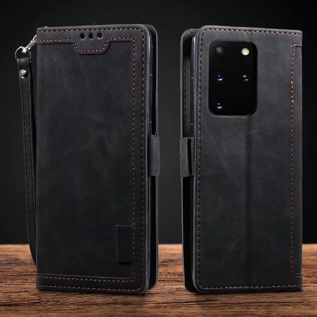 Retro splicing mobile phone cover with contrasting panel design for mobile phones